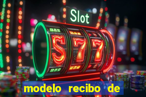 modelo recibo de pagamento autonomo